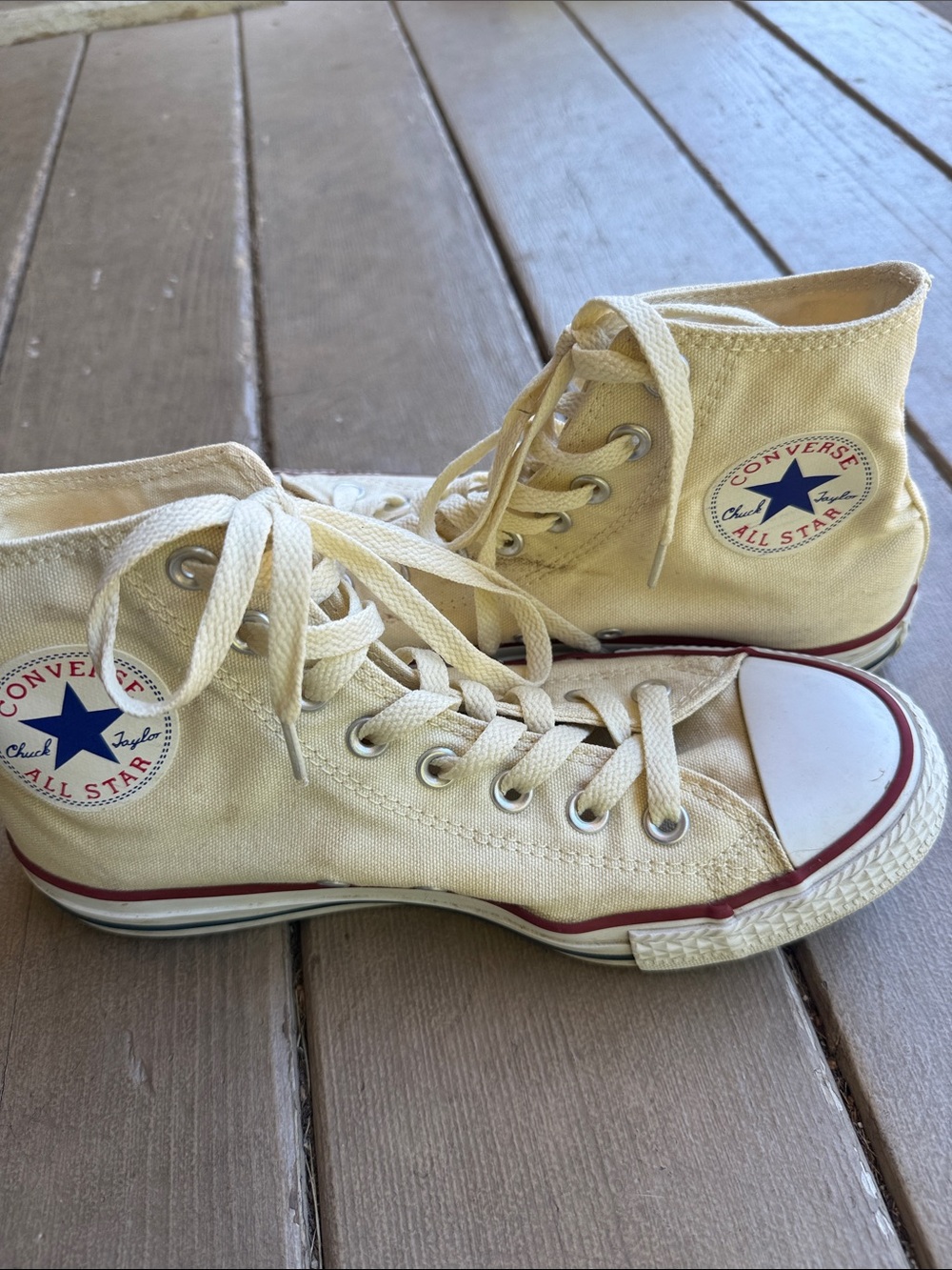 Converse Chuck Taylor All Star High-Top Sneakers in Cream